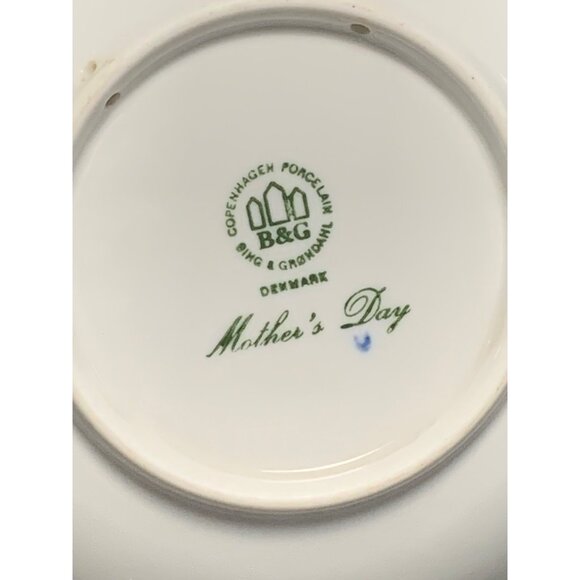 B&G Mothers Day 1992 Panda Plate 6" Copenhagen Porcelain Collectible - Picture 8 of 12